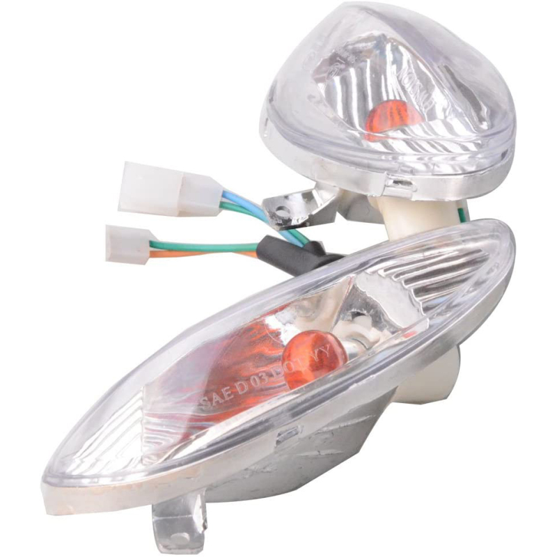 GOOFIT Turn Signal Light Replacement For GY6 50cc Chinese Taotao Kymco Scooter Moped White