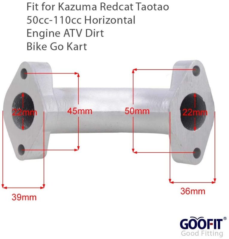 GOOFIT Intake Manifold Pipe Replacement For 50cc 70cc 90cc 110cc Roketa Redcat Taotao ATV Dirt Bike Go Kart