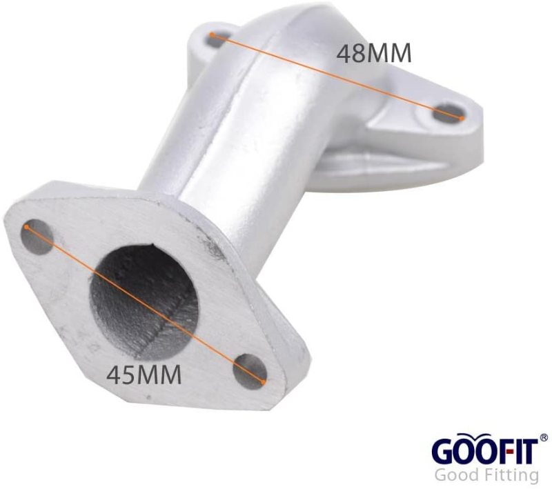 GOOFIT Intake Manifold Pipe Replacement For 50cc 70cc 90cc 110cc ATV Dirt Bike Go Kart Horizontal Engine