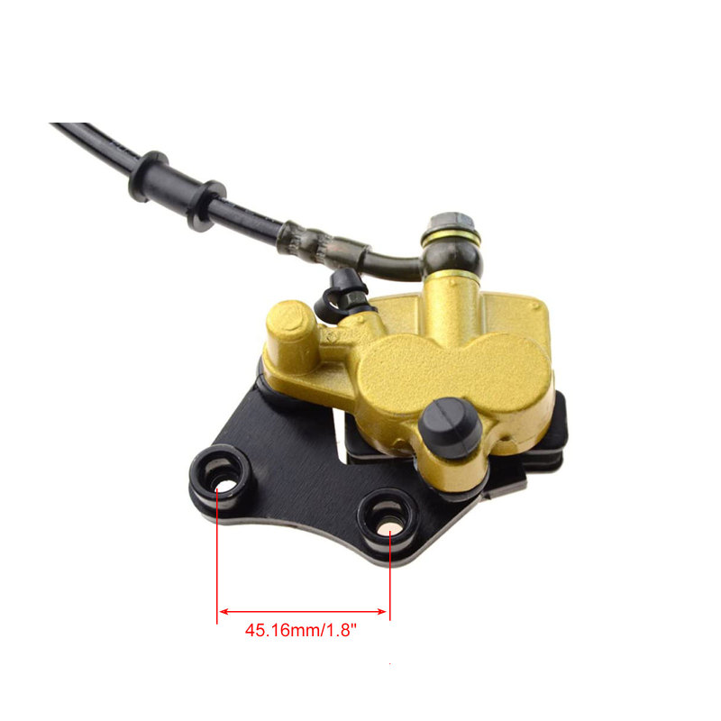GOOFIT Front Disc Brake Master Cylinder Caliper Assembly With Brake Pads Replacement For 50cc 70cc 90cc 110cc 125cc 150cc Dirt Bike Pit Bike