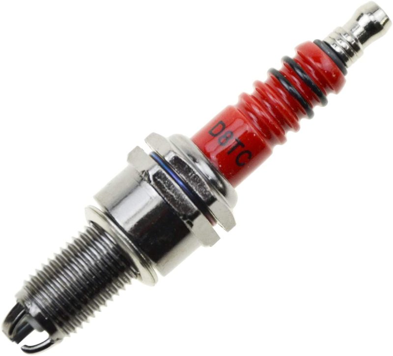 GOOFIT D8TC 3-Electrode Spark Plug Replacement For Motorcycle 50cc 70cc 90cc 110cc ATV 150 Moped Go Kart Scooter High Performance Spark Plug