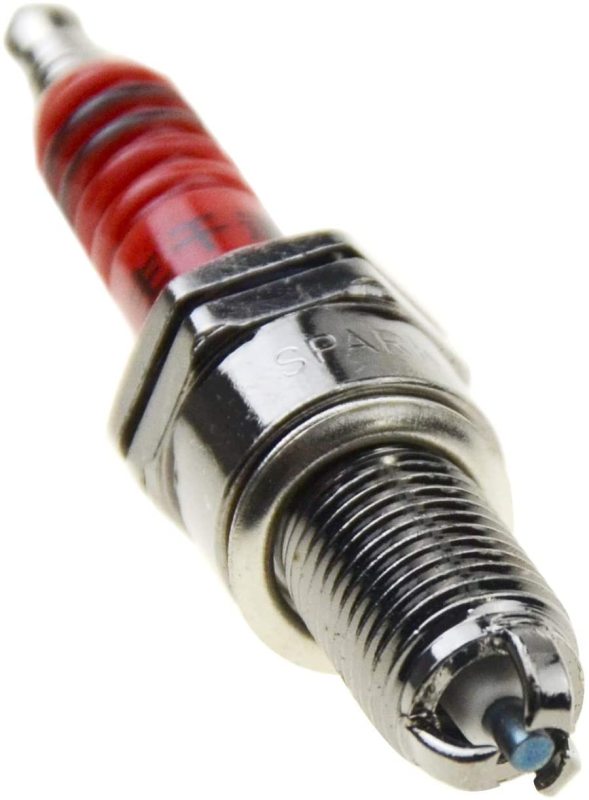 GOOFIT D8TC 3-Electrode Spark Plug Replacement For Motorcycle 50cc 70cc 90cc 110cc ATV 150 Moped Go Kart Scooter High Performance Spark Plug