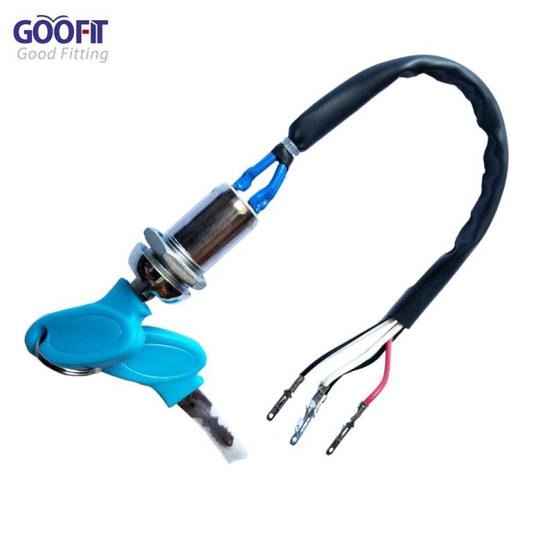 GOOFIT Ignition Key Switch 4 Wire Replacement For 2 Stroke Quad Bike Scooter ATV