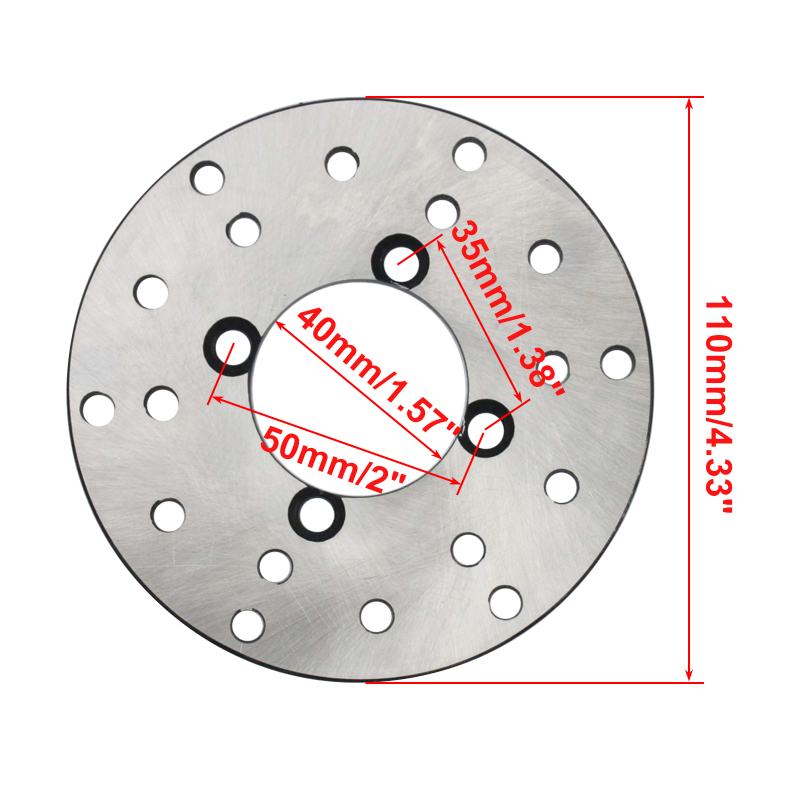 GOOFIT Disc Brake Plate Replacement for 50cc 70cc 90cc 110cc 125cc ATV