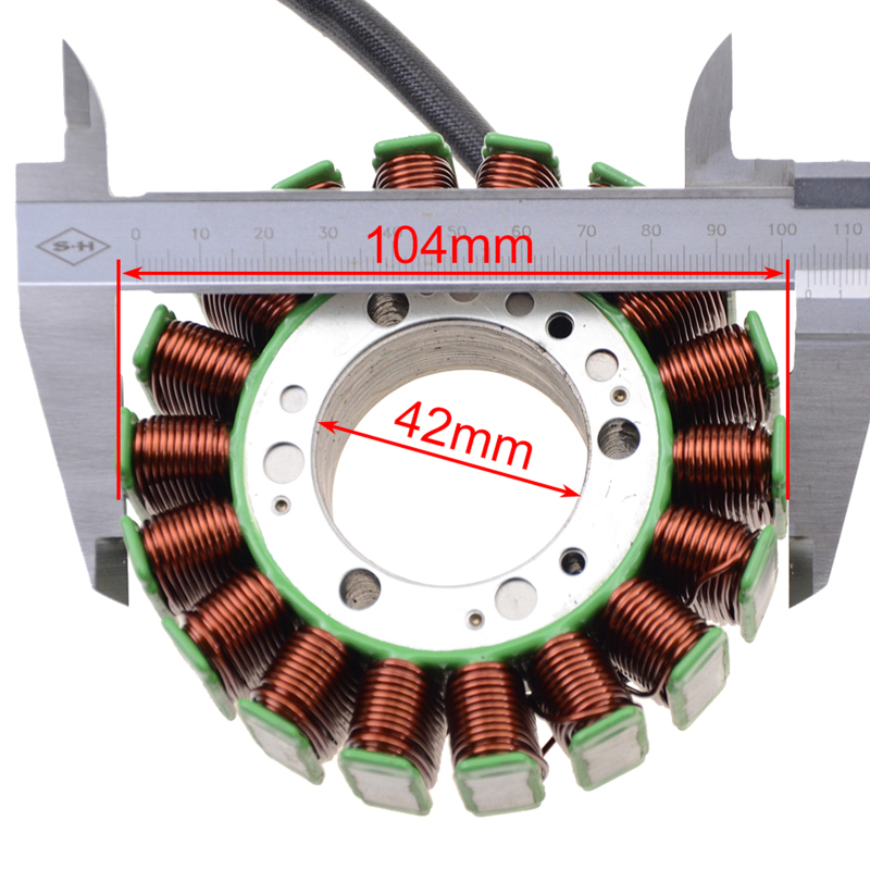 GOOFIT 18 Coil 3 Wire Magneto Stator Coil Ignition Generator Replacement For Bombardier Utv 800 Off Road Vehicle