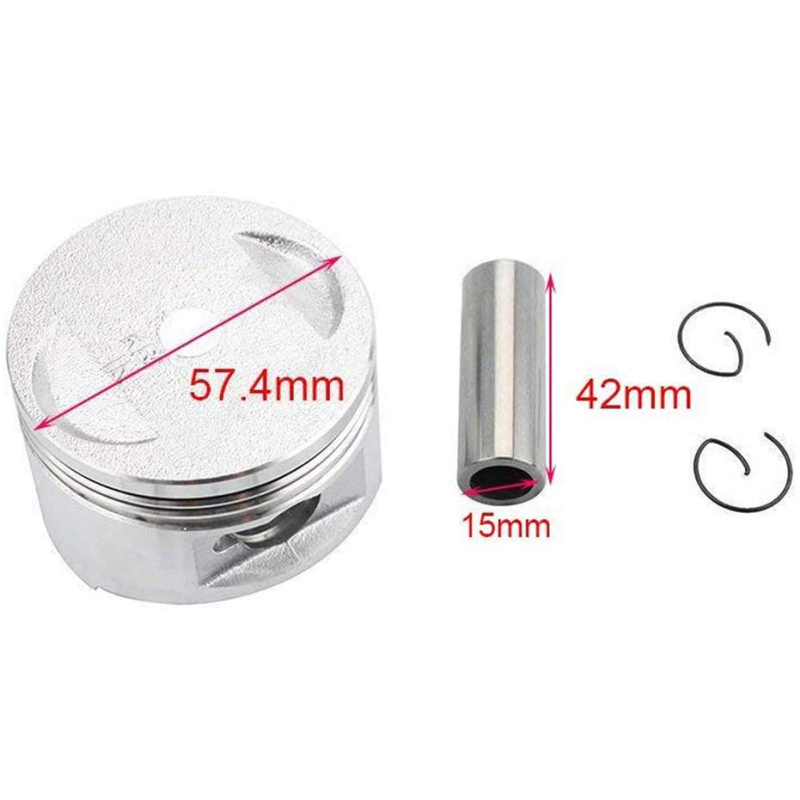GOOFIT 57.4mm Piston Replacement For GY6 150cc ATV Dirt Bike Go Kart Moped Scooter Engine Part