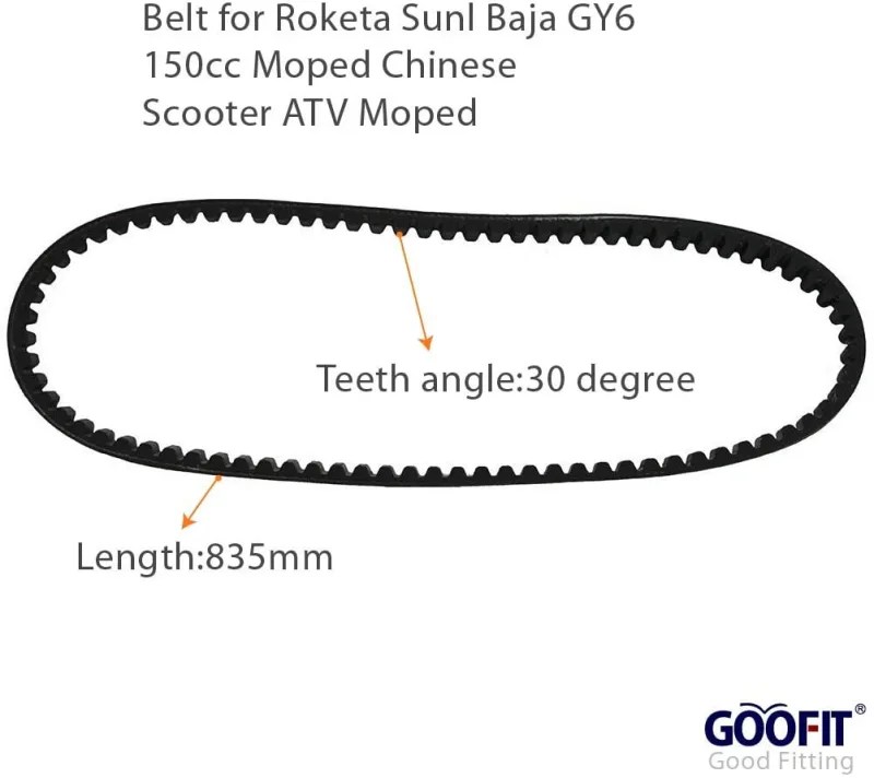 GOOFIT 835 20 30 Belt Replacement for Roketa Sunl Baja GY6 150cc Moped Chinese Scooter ATV Moped