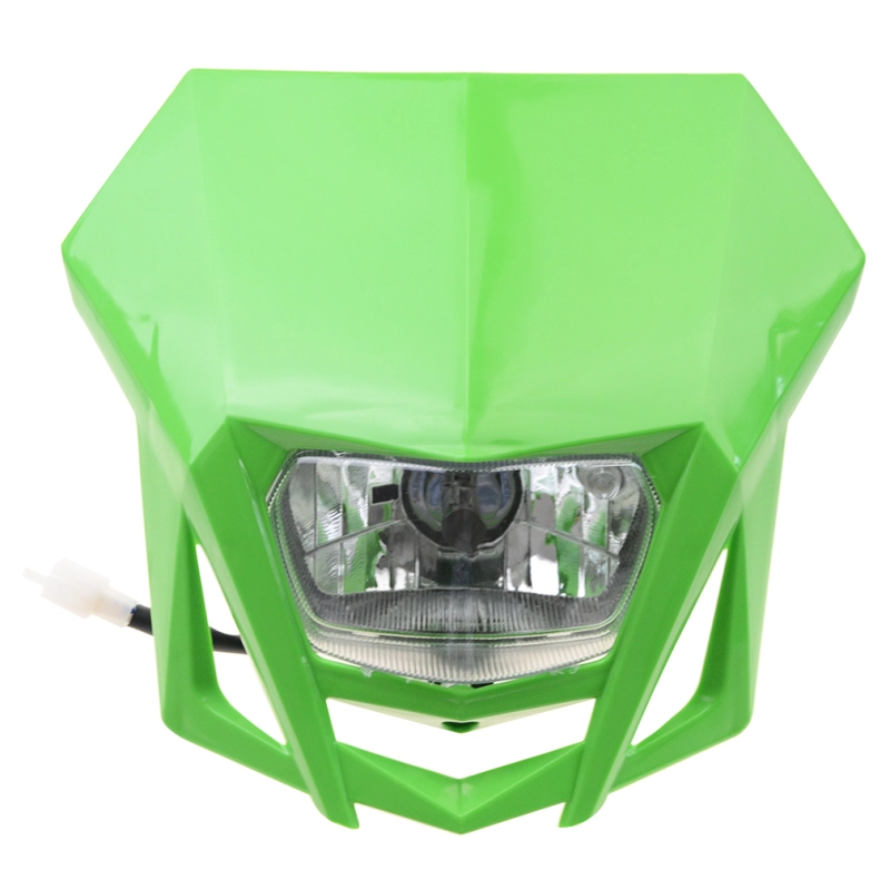 GOOFIT Green Grimace Headlights Motorcycle Fairing Replacement for General CRF150L Off-road Vehicle Modification