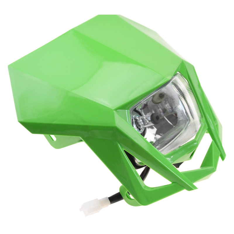 GOOFIT Green Grimace Headlights Motorcycle Fairing Replacement for General CRF150L Off-road Vehicle Modification