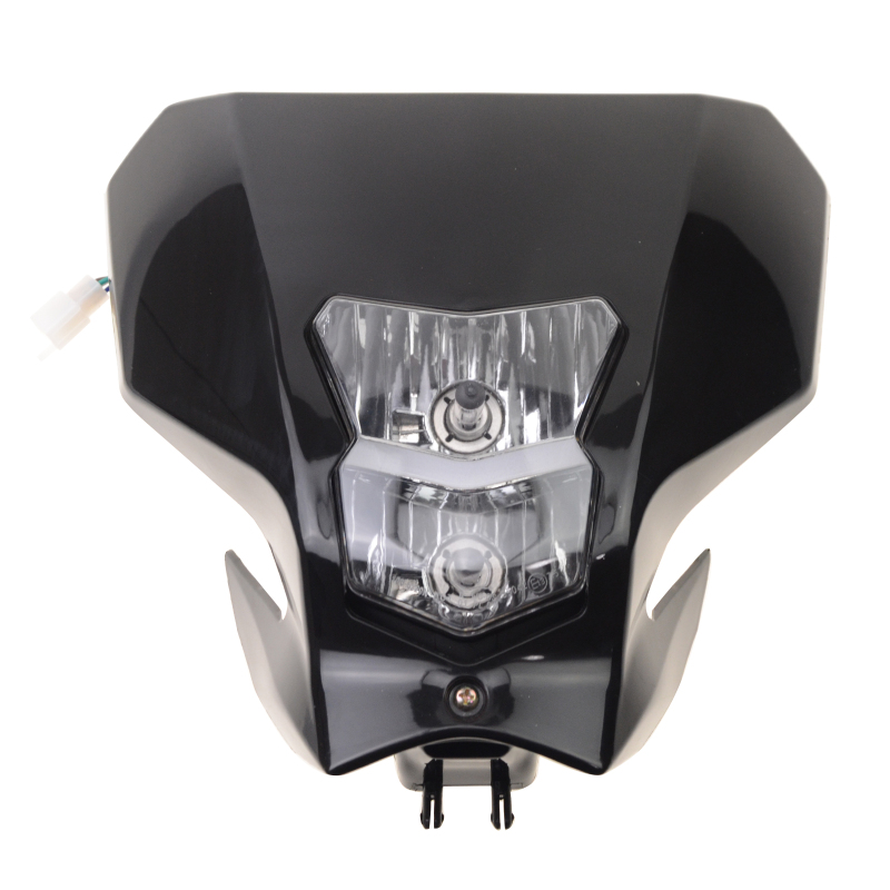 GOOFIT Motorcycle Headlight H7 12V 35W Lamp Light Fairing Headlight Motorcycle Indicator Lampshade Replacement For Motorcycles Dirt Bike Pit Bike
