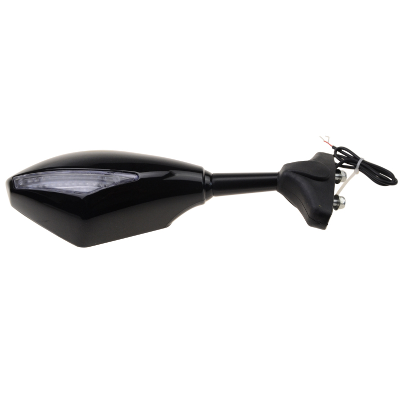 GOOFIT QC-M1085 Bright Black Rearview Mirror Replacement for CBR600RR 2003-2008 CBR1000RR 2004-2008