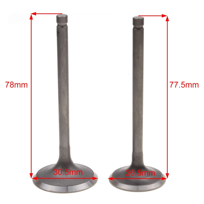 GOOFIT Intake Valve Exhaust Valve Replacement For Helix CN250 Elite CH250 Roketa 250 Linhai Aeolis 260 Water Cooled ATV Go Kart Scooter