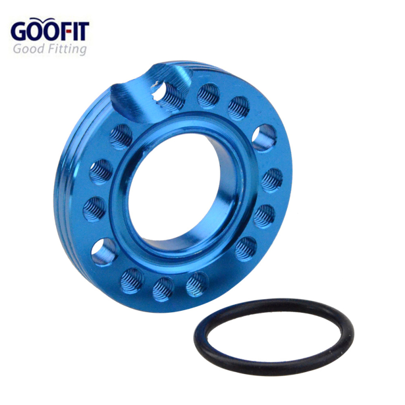 GOOFIT Blue 28mm Carburetor Spacer Adapter Intake Manifold Spinner Plate Replacement For 50cc 70cc 90cc 125cc Sunl Taotao NST Roketa ATV