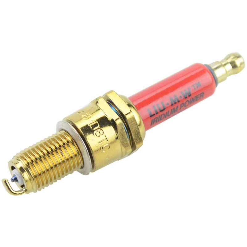 GOOFIT LIU.M.W Ingition Plug IRIDIUM POWER D8TC RED Spark Plug Replacement For MOTOR Scooter ATV Pocket Bike