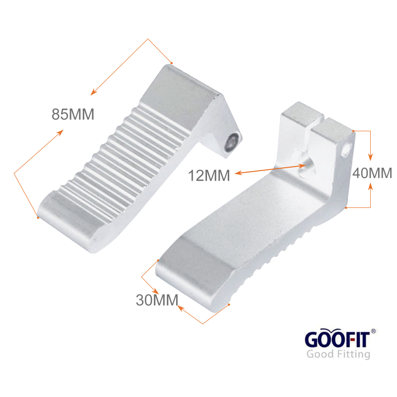 GOOFIT 1 Pair Small Foot Peg 7 shaped foot pedals Replacement For 2 Stroke 47cc 49cc Pocket Bike