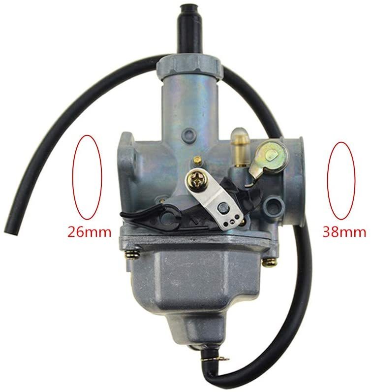 GOOFIT Carburetor 26 PZ26 Motorcycle Replacement For 4 Stroke 100cc 110cc 125cc CG125 XF125 Engine 156FM 157FM ATV Quad Pit Bike Moped and Scooter Sil