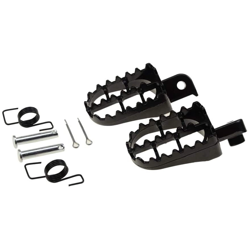 GOOFIT 8mm Foot Pegs Aluminium Foot Rest Replacement For 50cc 70cc 90cc 110cc 125cc Taotao Dirtbike Black Motocross MX Foot Pegs-PW50 PW80 TTR90