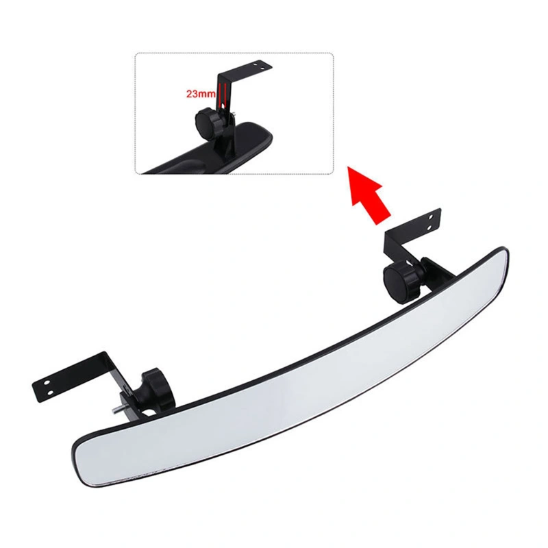 GOOFIT Golf Cart Mirror 180 Degree Extra Wide 16.5&quot; View Mirror Replacement for Golf Cart EZGO Club Car