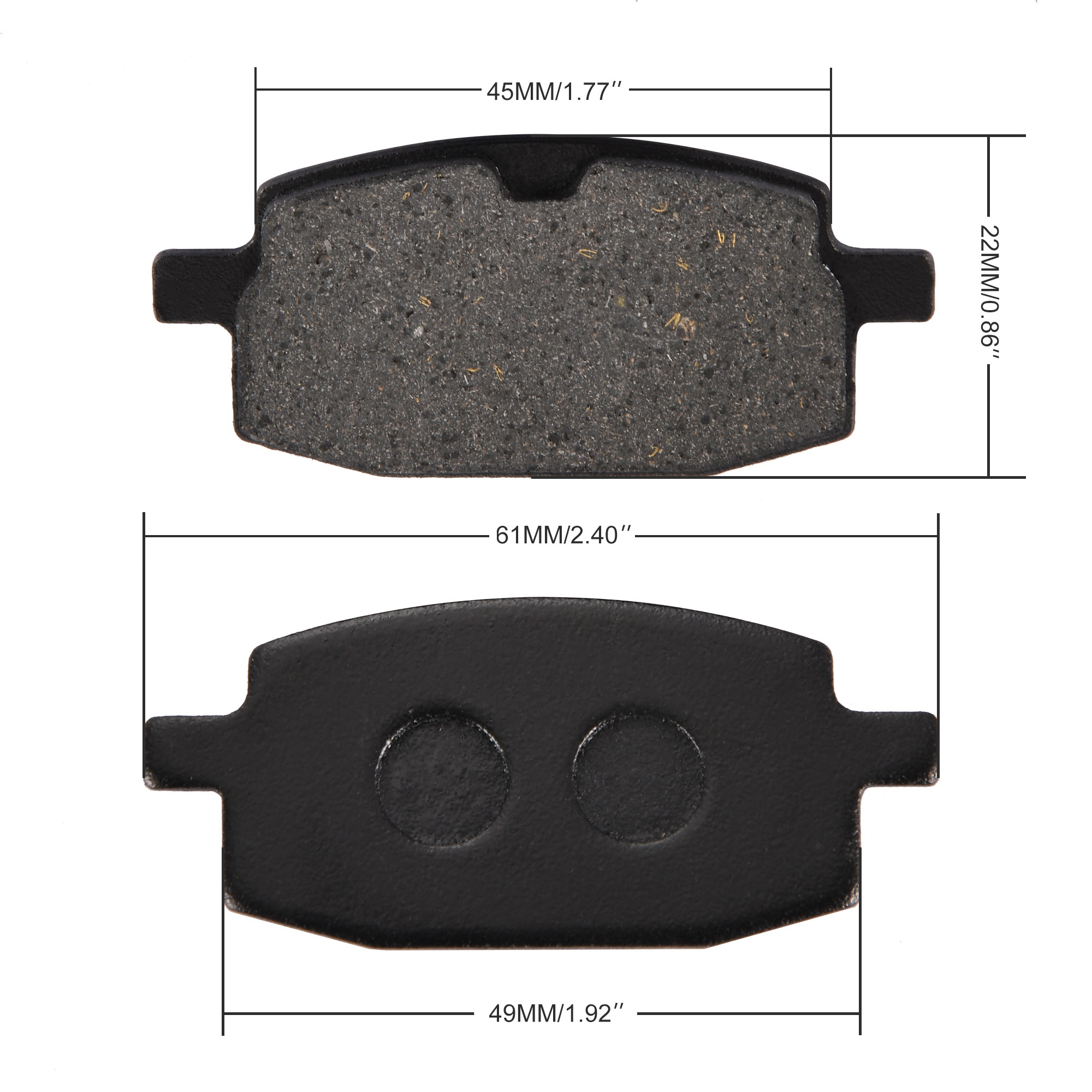 GOOFIT Bremsbeläge Hinten Für YY150T-28 – Ersatz Für ATV, Roller, Moped & Dirt Bike