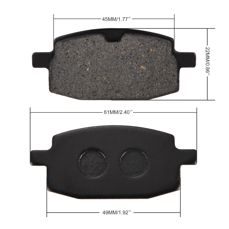 GOOFIT Front Disc Brake Pads Replacement For GY6 49cc 50cc Moped Scooter Parts