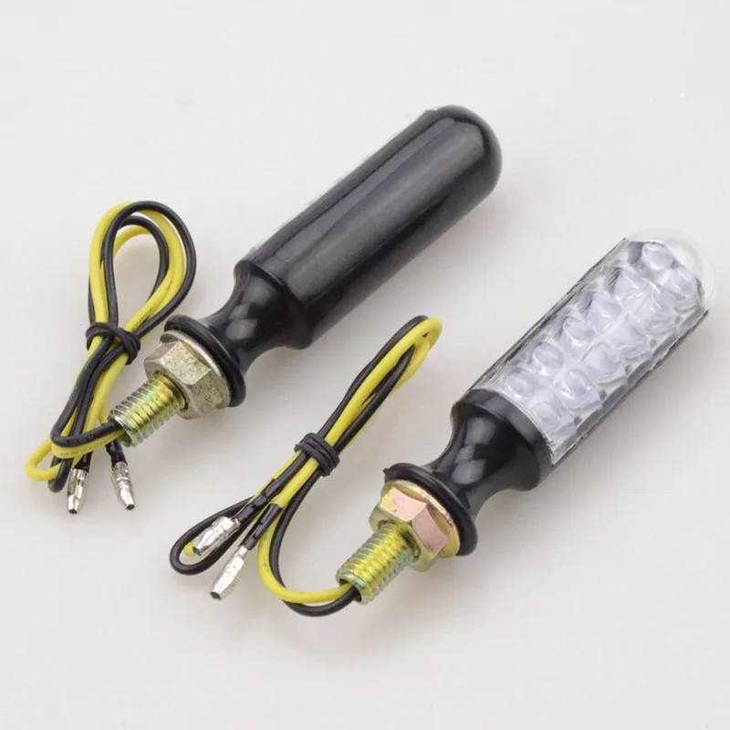 GOOFIT Universal Motorcycle Indicator Turn Signal light with 12 pcs LED for Scooter ATV Bicycle