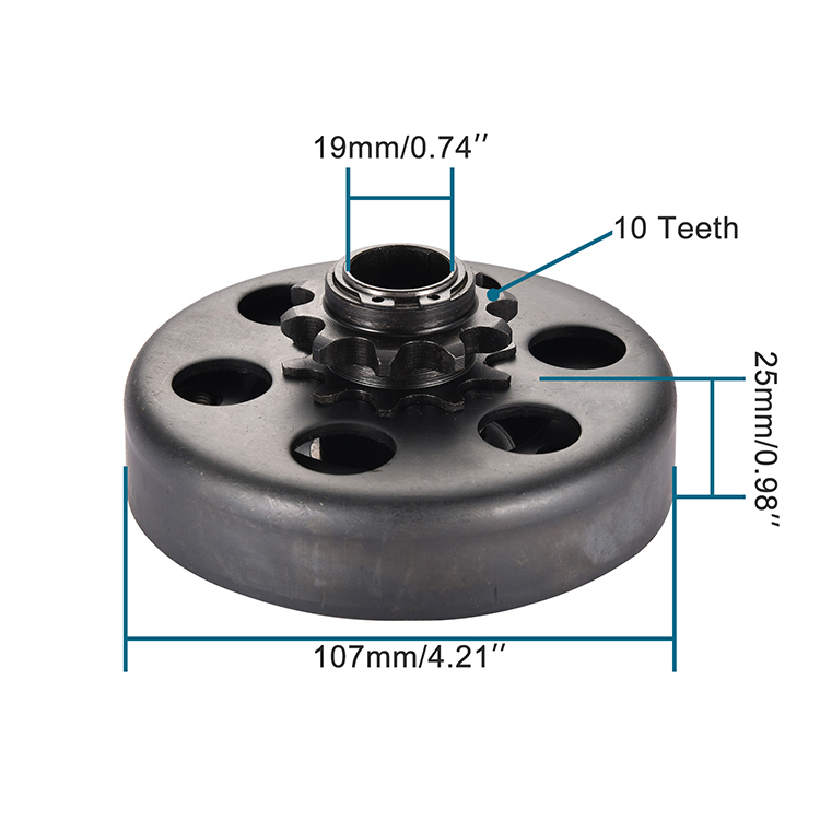 GOOFIT Centrifugal Clutch 3/4'' Bore 10T 40/41/420 Chain Replacement For Baja Go PowerSports Go Kart Mini Bike