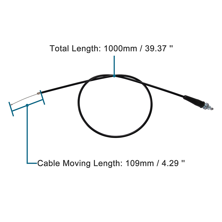 GOOFIT 39.37&quot; Motorcycle Throttle Cable Replacement for Gy6 125cc 150cc 200cc 250cc China Moped Scooter Chinese Scooter ATV Quad Go Kart Moped