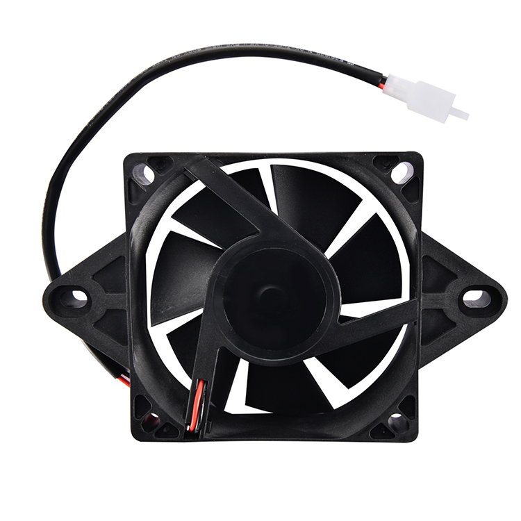 GOOFIT Motorcycle 12V DC Square Radiator Cooling Fan Replacement for 200cc 250cc Water-cooled ATV Dirt Bike Go Kart