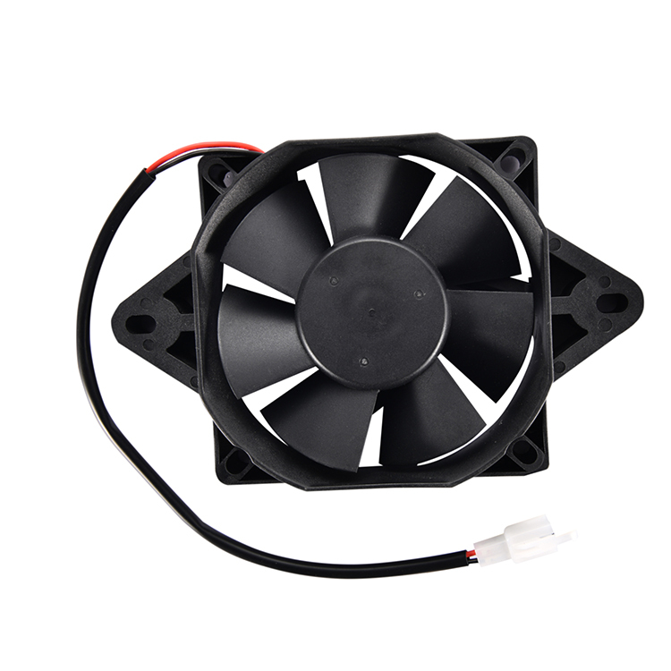 GOOFIT Motorcycle 12V DC Square Radiator Cooling Fan Replacement for 200cc 250cc Water-cooled ATV Dirt Bike Go Kart