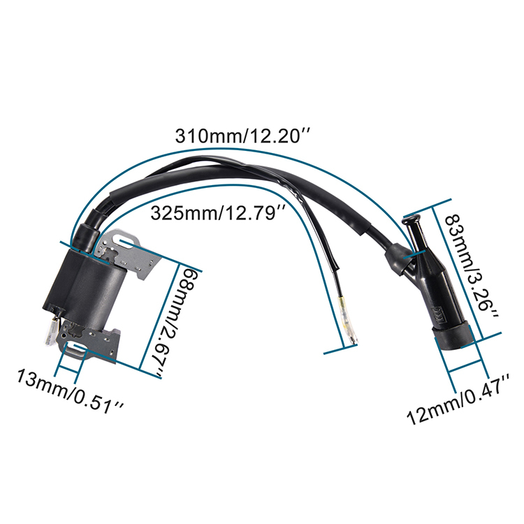 GOOFIT Ignition Coil Engine Replacement for GX120 GX140 GX160 GX168 4HP 5.5HP 6.5HP Generator Lawn Mower Tractor Rototiller Water Pump Go Kart