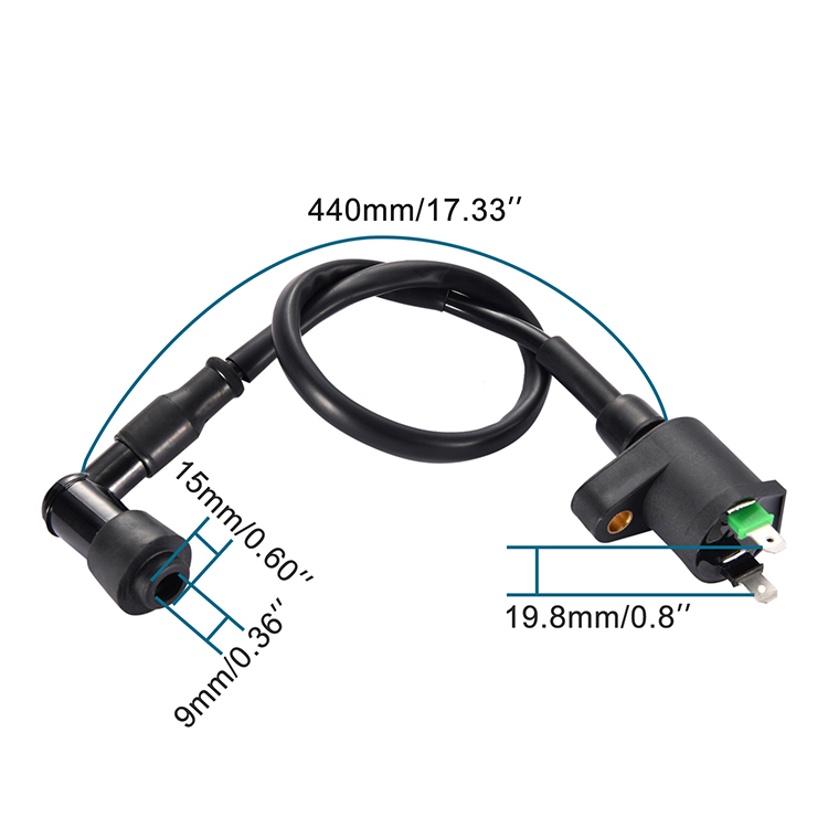 GOOFIT Gy6 4-stroke Ignition Coil Plug Replacement for China Made 50cc 70cc 90cc 110cc 125cc Atv Scooter Dirt Bike Go-kart Moped