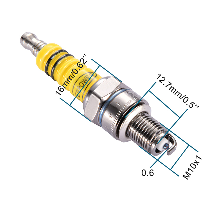 GOOFIT A7TC Motorcycle Spark Plug Replacement For 50cc 70cc 90cc 110cc ATV 150 Moped Go Kart Scooter