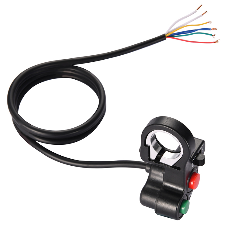 GOOFIT 7/8&quot; Handlebar Turn Signal Light Horn Switch Button Replacement For Spotlight Scooter Electrombile Moped