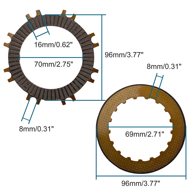 GOOFIT Single-automatic Clutch Plate Replacement For 50cc 70cc 90cc 110cc 125cc ATV Dirt Bikes Go Karts Quad 4 Wheeler Pit Bike