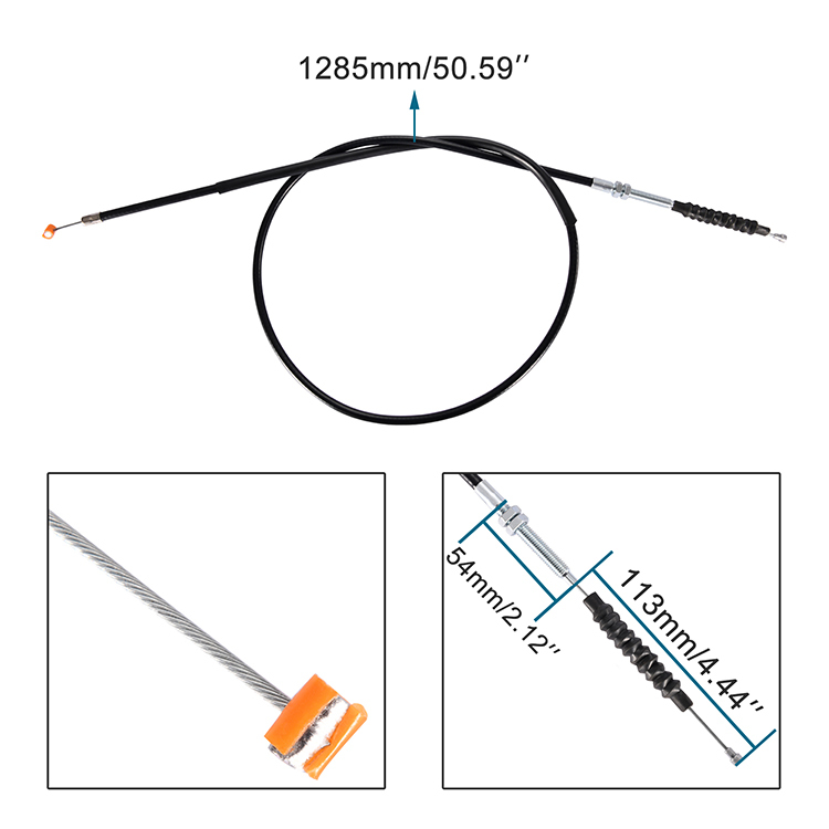 GOOFIT 50.59&quot; Motorcycle Clutch Cable Replacement For 200cc 250cc China Moped Scooter Chinese Scooter ATV Quad Go Kart Moped