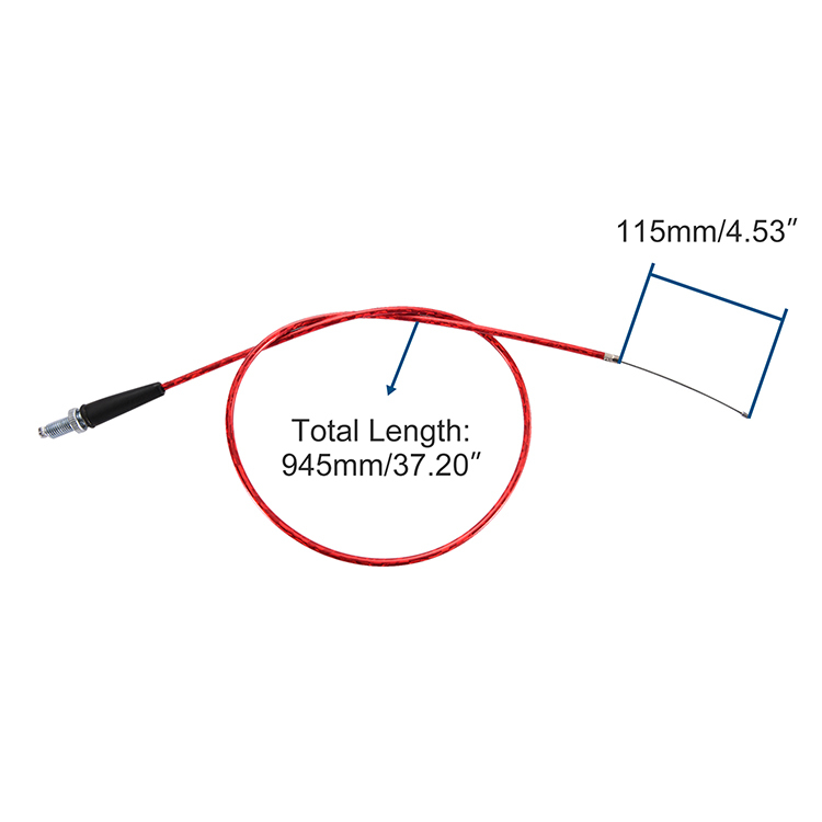 GOOFIT 33.27&quot; Motorcycle Throttle Cable with Laser Tube Replacement For 50cc 70cc 90cc 110cc 125cc China Moped Scooter Chinese Scooter ATV Quad Go Kar