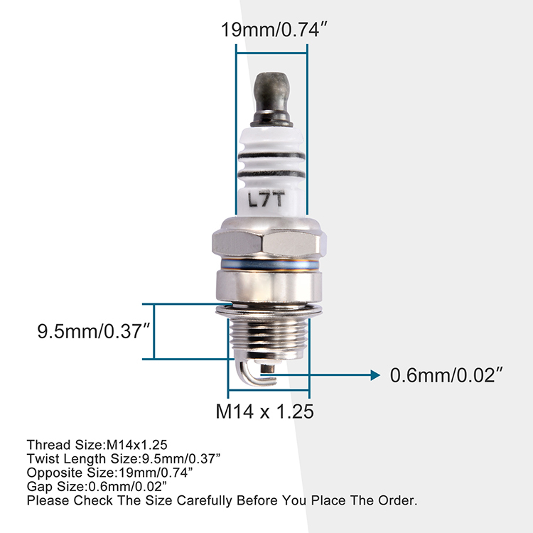 GOOFIT L7T Spark Plug Replacement For 2 Stroke 33cc 43cc 47cc 49cc Pocket Bike Mini Chopper