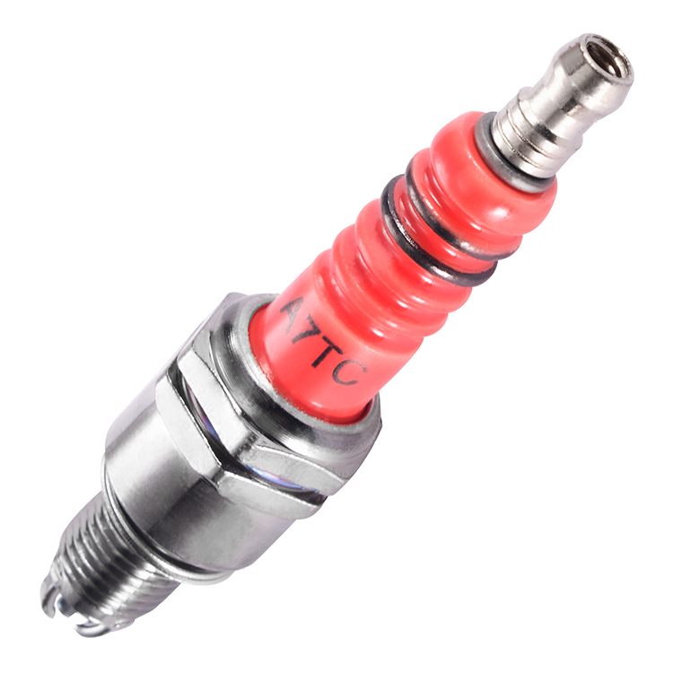 GOOFIT A7TC 3-Electrode Spark Plug Replacement For Motorcycle 50cc 70cc 90cc 110cc ATV 150 Moped Go Kart Scooter Spark Plug