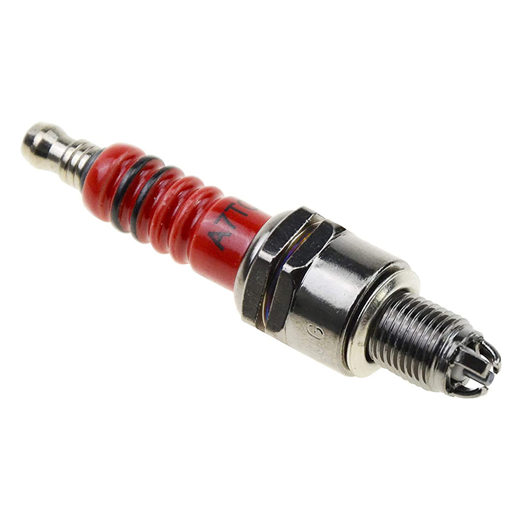 GOOFIT A7TC 3-Electrode Spark Plug Replacement For Motorcycle 50cc 70cc 90cc 110cc ATV 150 Moped Go Kart Scooter Spark Plug