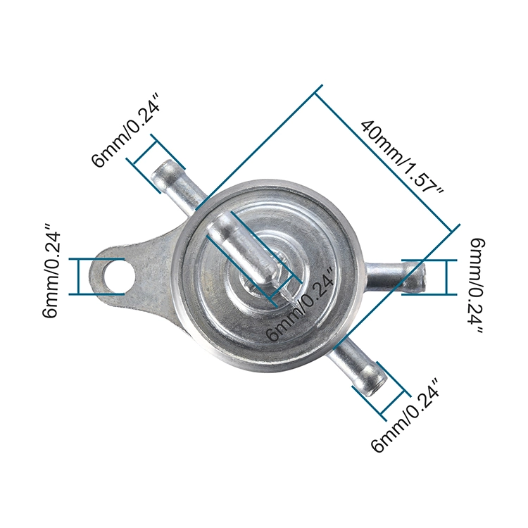 GOOFIT Valve de pompe à carburant Petcock Filter Interrupteur de basse tension Remplacement pour GY6 50cc 60cc 80cc 125cc 150cc ATV Go Kart Moped Scooter