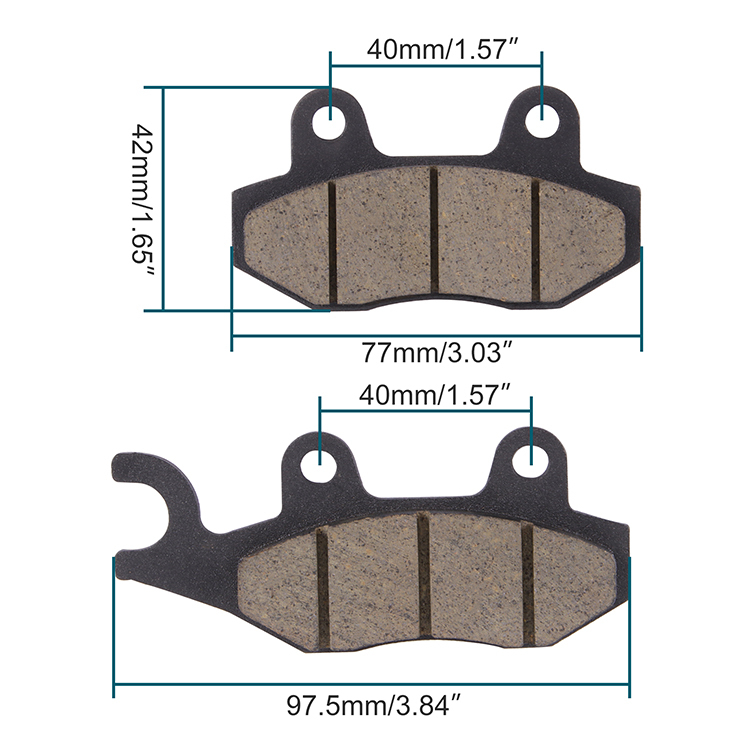 GOOFIT Rear Break Pads Replacement For YY150T-28 ATV Bicycle Scooter Moped Motocross Dirt Bike off-road