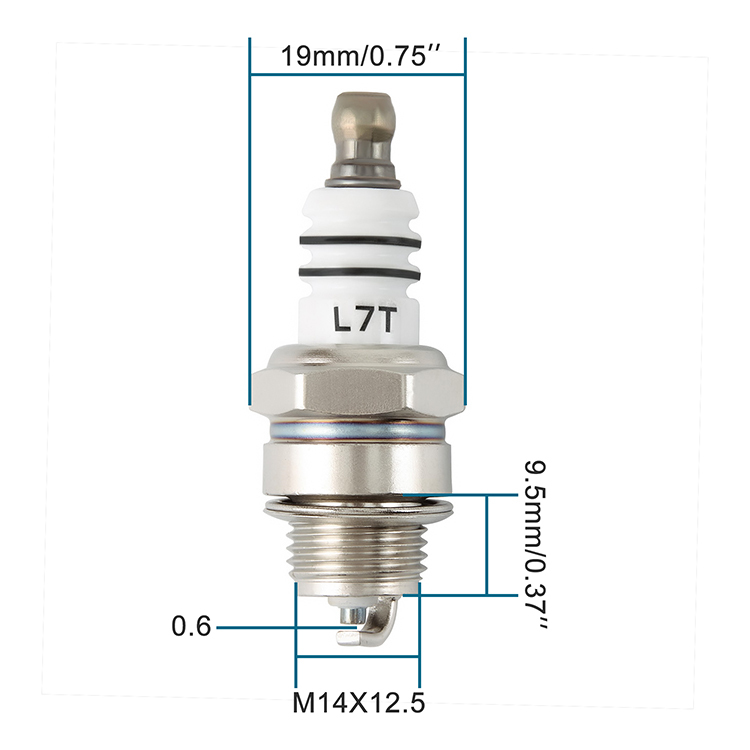 GOOFIT L7T Spark Plug Replacement For 2 Stroke Spark Plug Pocket ATV Motorbike Motor Bike