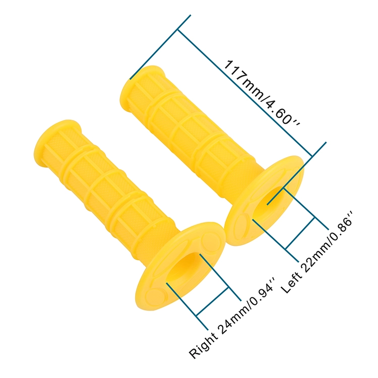 GOOFIT 7/8'' Yellow Handlebar Grips Replacement For Motorcycle Dirt Bike Pit Bike