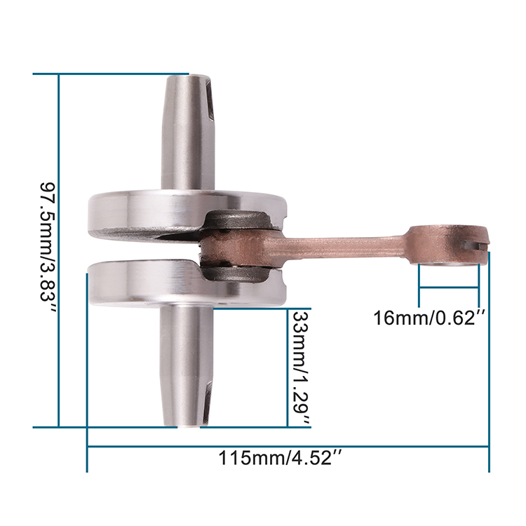 GOOFIT Crankshaft Connecting Rod Replacement for 2-stroke 47cc 49cc Pocket Bike