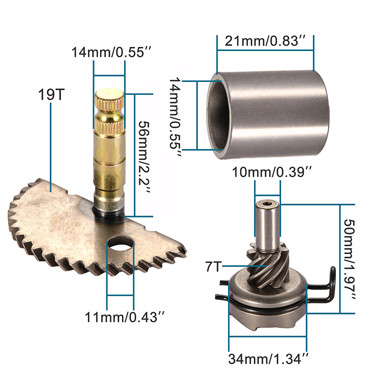 GOOFIT Start Gear Replacement For GY6 49cc 50cc 139qmb Scooters Moped Roketa Taotao Jonway