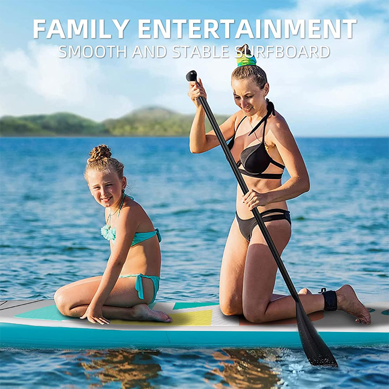 XHYCPY Inflatable Stand Up Paddle Board for Adults/Youth, 10'4" x 31" x 6" Ultralight Inflatable Yoga Board with SUP Accessories Included Fins, Adjustable Paddle, Pump, Backpack, Leash| Surfing Board