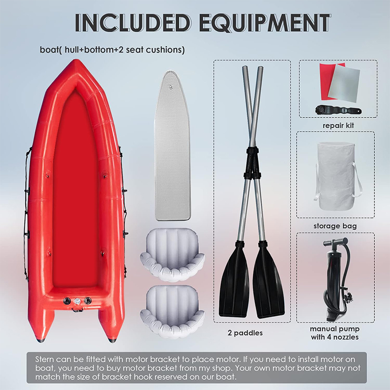 XHYCPY 2 Person Inflatable Touring Kayak for Adults, Portable 9.8FT Inflatable Boat Raft Blow up Sport Kayak Canoe with 2 Seats Paddles Air Pump Carry Bag