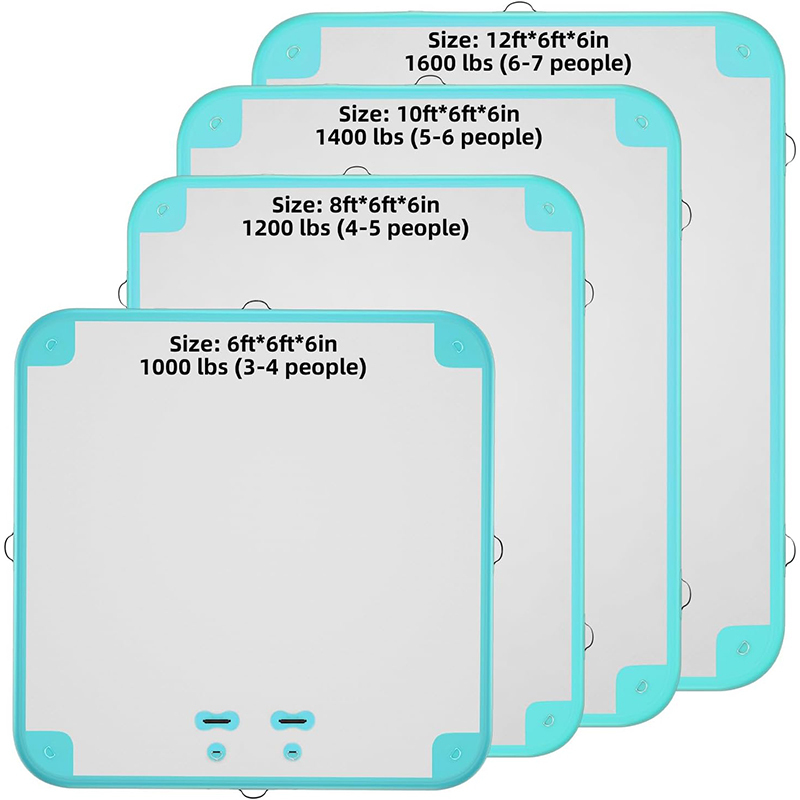 XHYCPY Inflatable Floating Dock Air Dock Platform Floating Island Raft with None-Slip Surface for Pool Beach Ocean