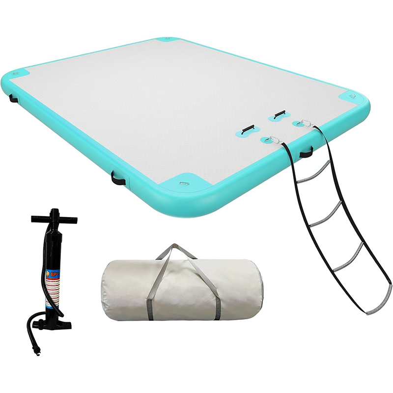 XHYCPY Inflatable Floating Dock Air Dock Platform Floating Island Raft with None-Slip Surface for Pool Beach Ocean
