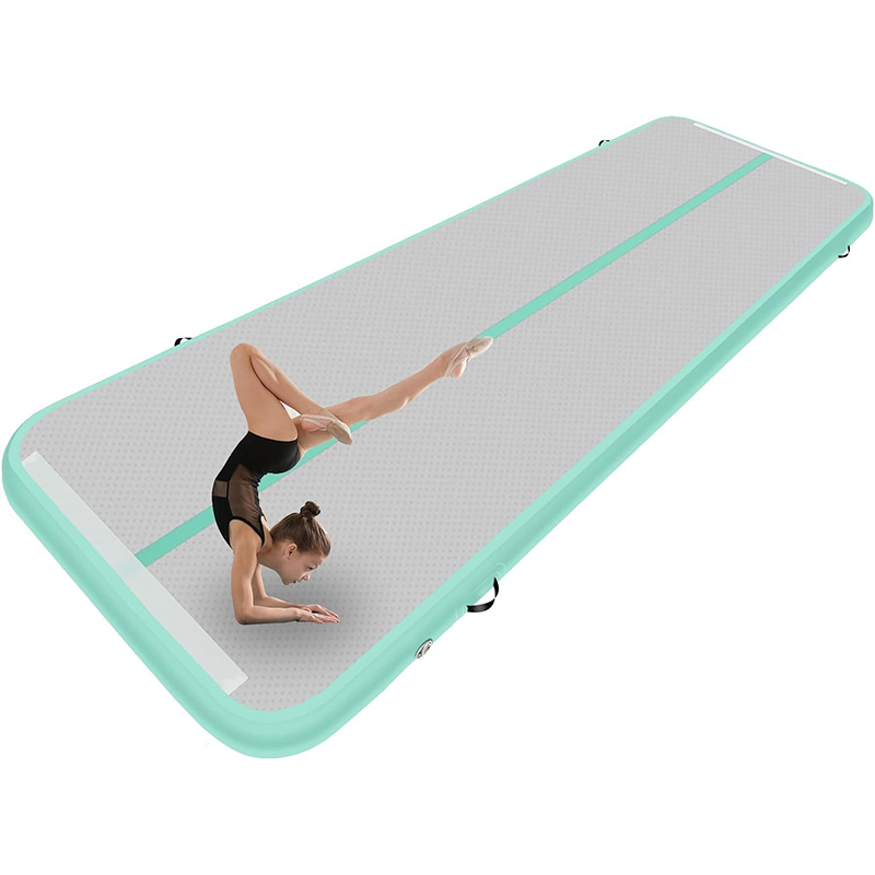 XHYCPY Inflatable Air Gymnastics Mat 10ft/13ft/16ft/20ft Tumbling Mat with Electric Pump 4.3ft Extra Wide 4 Inches Thich Tumble Track for Home Use/Training/Cheerleading/Yoga/Water